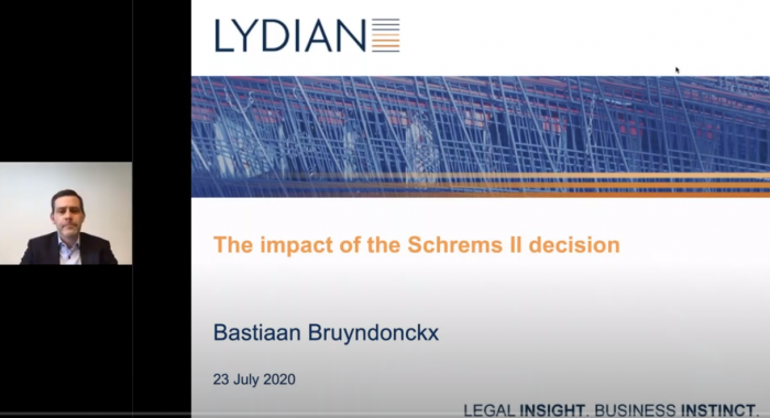 Thumbnail Lydian Webinar 'Impact of the Schrems II decision' - 23 July 2020