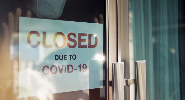 Business closed due to covid
