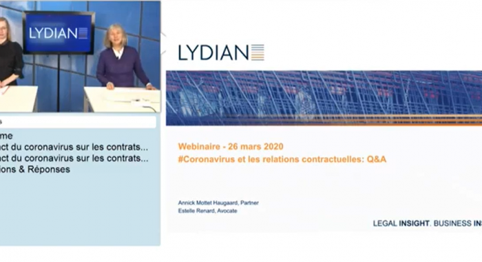 Lydian Webinaire Coronavirus Questions & Réponse