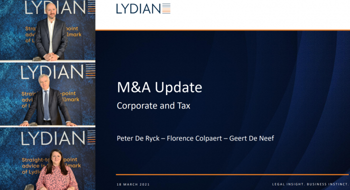 Webinar M&A, Corporate & Tax - 18 March 2021