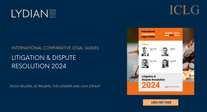 ICLG - Litigation & Dispute Resolution - Belgium Chapter 2024